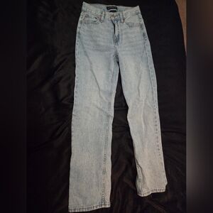 Aeropostale 90s Baggy Jeans – Size 00 – Light Wash Straight Leg